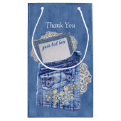 デニムジャンポケット&レース スモールペーパーバッグ (裏面)