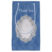 デニムジャンポケット&レース スモールペーパーバッグ (正面)