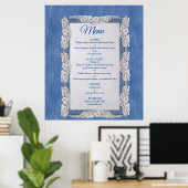 デニムジャンポケット&レース ポスター (ホームオフィス)