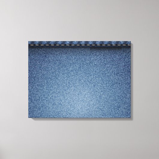 デニムジーンズのテクスチャ キャンバスプリント (正面)