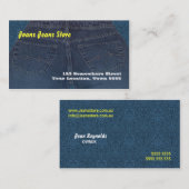 デニムジーンズの名刺 名刺 (正面/裏面)