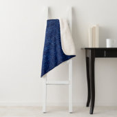 デニムジーンズの生地の背景の肌触り シェルパブランケット (インサイチュ)