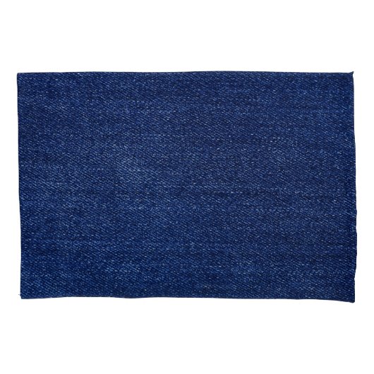 デニムジーンズの生地：テクスチャ付き背景。 枕カバー (正面)