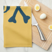 デニムスカル キッチンタオル (四つ折り)