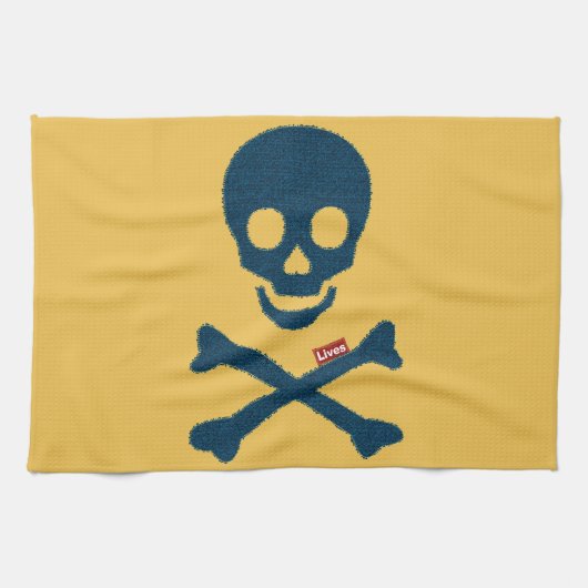 デニムスカル キッチンタオル (横)