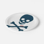 デニムスカル ペーパープレート (アングル)