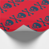 デニムスカル ラッピングペーパー (角)