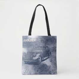 デニムスチームパンク トートバッグ