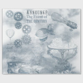 デニムスチームパンク ラッピングペーパー (フラット)