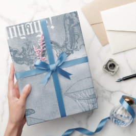 デニムスチームパンク ラッピングペーパー