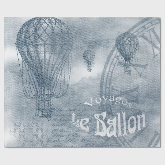 デニムスチームパンク ラッピングペーパー (フラット)