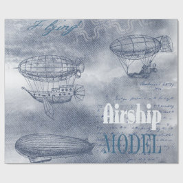 デニムスチームパンク ラッピングペーパー