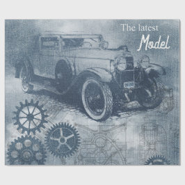 デニムスチームパンク ラッピングペーパー