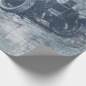 デニムスチームパンク ラッピングペーパー (角)