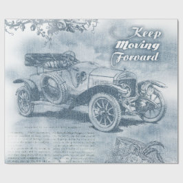 デニムスチームパンク ラッピングペーパー