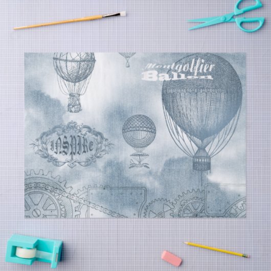 デニムスチームパンク 薄葉紙 (クラフト)