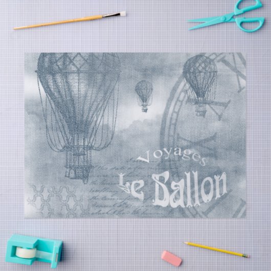 デニムスチームパンク 薄葉紙 (クラフト)