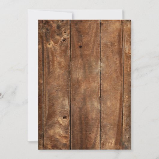 デニムダイアモンズウェスタン素朴ホームダウンバチェロレッテ 招待状 (裏面)