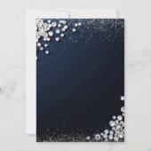 デニムダイアモンズグラムエレガントタイプ30歳の誕生日 招待状 (裏面)