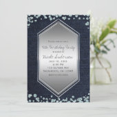 デニムダイアモンズシルバーハートバースデーパーティーイベント 招待状 (スタンド正面)