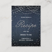 デニムダイアモンズ素朴ライトエレガントブライダルレシピ エンクロージャーカード (正面)