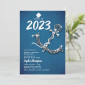 デニムダイヤきらきら光るモンドいかりビーチ卒業パーティー 招待状 (スタンド正面)