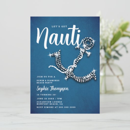 デニムダイヤモンドいかりナウティブルーバースデーパーティー 招待状 (スタンド正面)