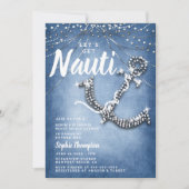 デニムダイヤモンドいかり海ビーチブライダルシャワー 招待状 (正面)