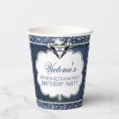 デニムダイヤモンドバースデーパーティー紙カップ 紙コップ (裏面)