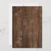 デニムダイヤモンド女性のカーボーイブーツハットバースデーパーティー 招待状 (裏面)