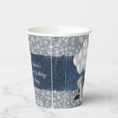デニムダイヤモンド誕生日パーティー紙コップ 紙コップ (左)