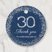 デニムダイヤモンド30歳の誕生日サンクスタグ フェイバータグ (正面)
