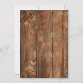 デニムダイヤ素朴ズカウボ結婚イーズブライダルシャワー 招待状 (裏面)