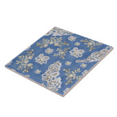 デニムテクスチャーレースと真珠 タイル (側面)