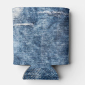 デニムテクスチャ：ブルージーンズの背景。 缶クーラー (裏面)