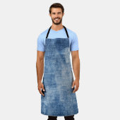 デニムテクスチャ：凹凸穴。 エプロン (着用した状態)