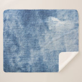 デニムテクスチャ：凹凸穴。 シェルパブランケット (正面(横))