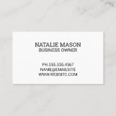 デニムテクスチャ | 金ゴールドブラシ 名刺 (裏面)