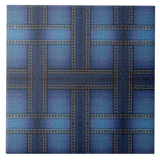 デニムデザイン タイル (正面)