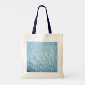 デニムトートショッピングバッグ//メトロポリームデザイン トートバッグ (裏面)