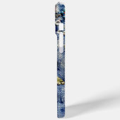 デニムドリームランド繁栄: Rhinestone-Enhanced Blue Case-Mate iPhoneケース (裏面 / 左)