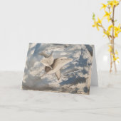 デニムドルフィングリーティ空白のングカード カード (黄色い花)