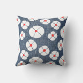 デニムドレスのスティックガール引用文 クッション (裏面)