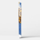 デニムハートは裂け目と裂け目のある織物で作られる Case-Mate iPhoneケース (裏面 / 左)