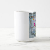 デニムバックポケット花ピースラブホープ コーヒーマグカップ (中央)