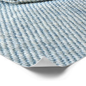 デニムバックポケット花平和ラブホープポスター ポスター (角)