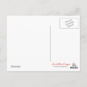 デニムバックポケット花平和ラブホープポストカード ポストカード (裏面)