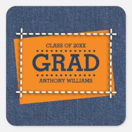 デニムパターンカスタム卒業 スクエアシール