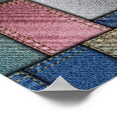 デニムパターン ポスター (角)