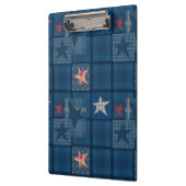 デニムパッチワーク クリップボード (左)